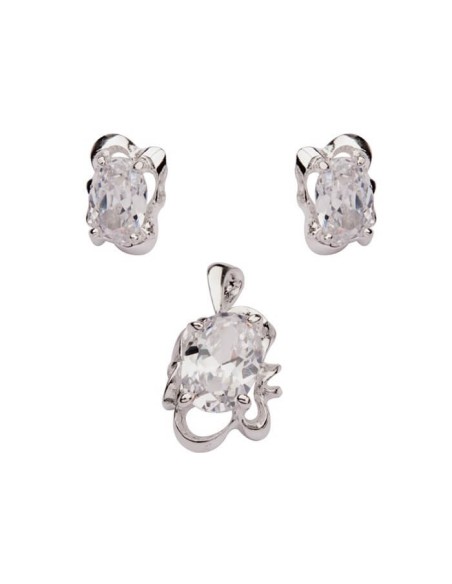 Silver pendant with zircons W 1575