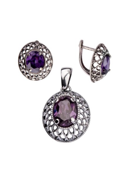 Silver pendant with cubic zirconia W 1598