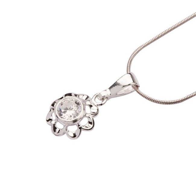 Silver set with zircons KPL 1602