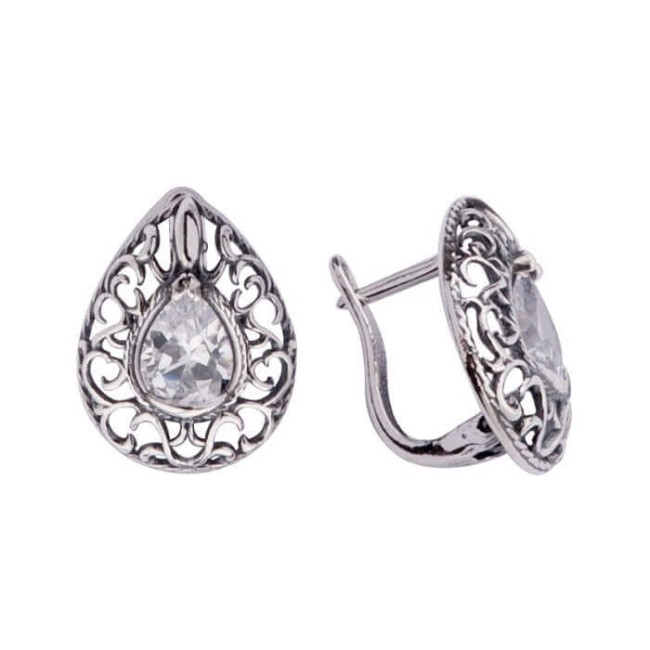 Silver set with zircons KPL 1607
