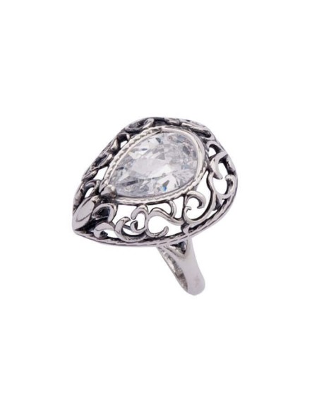 Pierścionek srebrny z cyrkonią PK 1607