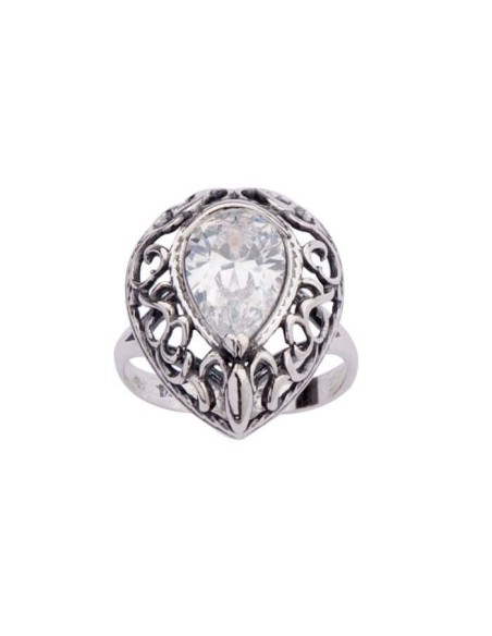 Pierścionek srebrny z cyrkonią PK 1607|Polcaratdesign.pl Biżuteria