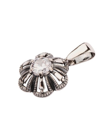 Silver pendant decorated with zircon W 1615