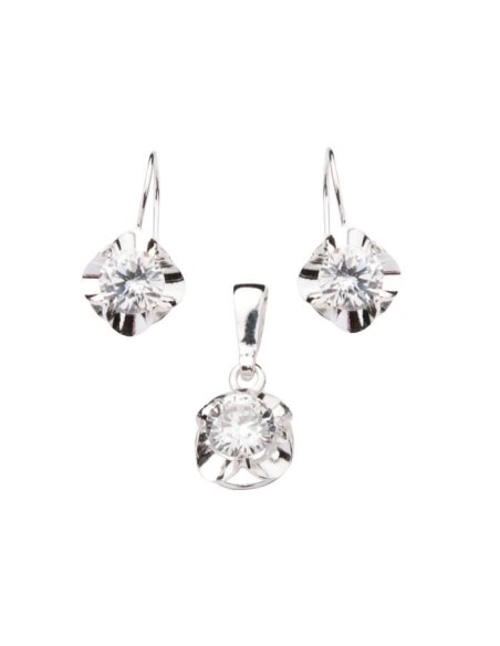 Komplet srebro cyrkonie KPL 803|Polcaratdesign.pl Biżuteria