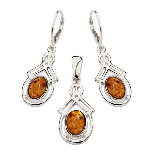 Srebrny pierścionek z bursztynem BP 024|Polcaratdesign.pl Biżuteria