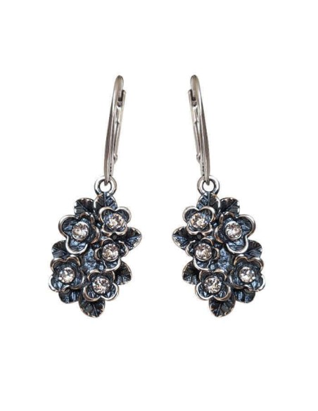 Srebrne oksydowane kolczyki K 2026|Polcaratdesign.pl Biżuteria