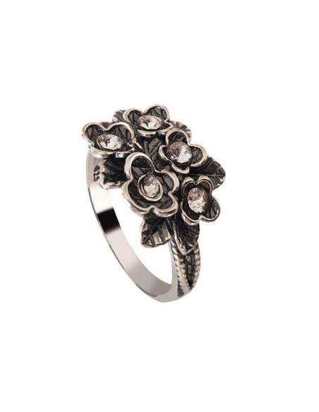 Silver oxidized ring PK 2026
