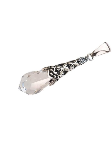 Srebrny wisiorek z kryształem Swarovski W 2035|Polcaratdesign.pl Biżuteria