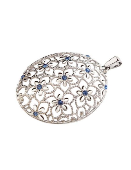 Silver pendant with crystals W 2021