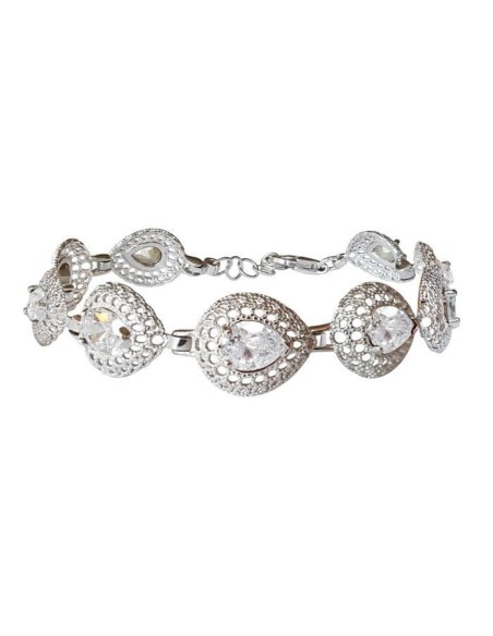 Silver bracelet with zircons L 2025