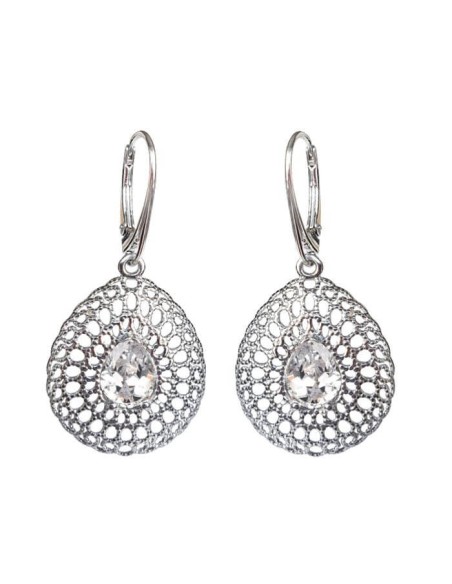 Srebrne kolczyki z cyrkoniami K 2025|Polcaratdesign.pl Biżuteria