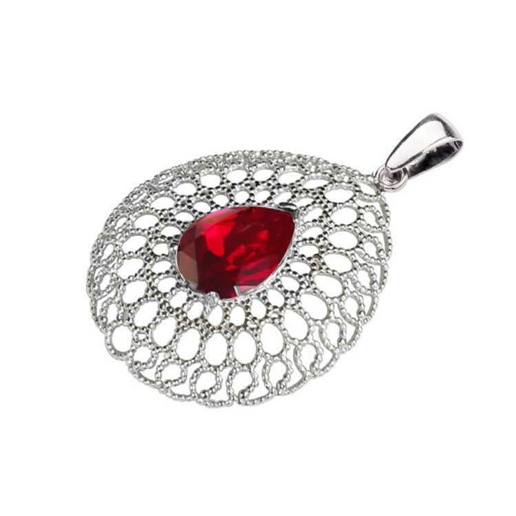 Silver pendant with Swarovski crystal W 2025