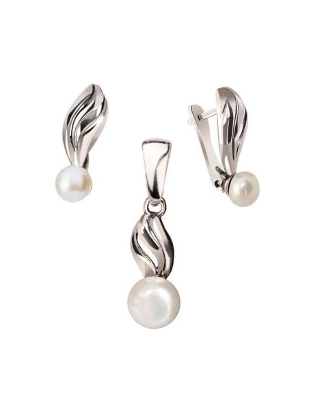 Srebrne kolczyki z perłami  K3 2058|Polcaratdesign.pl Biżuteria Srebrne kolczyki z perłami  K3 2058|Polcaratdesign.pl Biżuteria