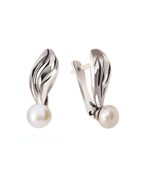 Srebrne kolczyki z perłami  K3 2058|Polcaratdesign.pl Biżuteria Srebrne kolczyki z perłami  K3 2058|Polcaratdesign.pl Biżuteria