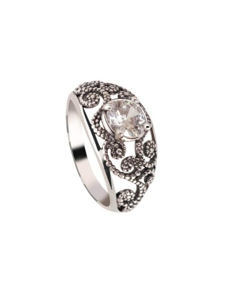 Silver ring with zirconia PK 2068