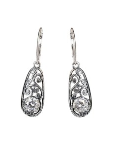 Silver K 2068 Zircon Earrings