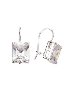 Silver earrings with cubic zirconia K2 742 2