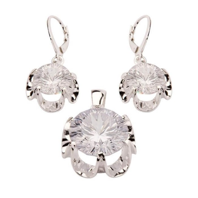 Silver ring with zirconia PK 954