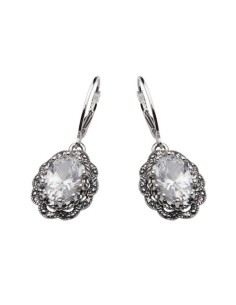 Silver Zirconia Earrings K 995