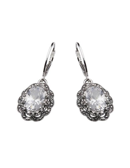 Silver Zirconia Earrings K 995