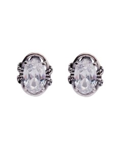 Silver zirconia earrings K 1577