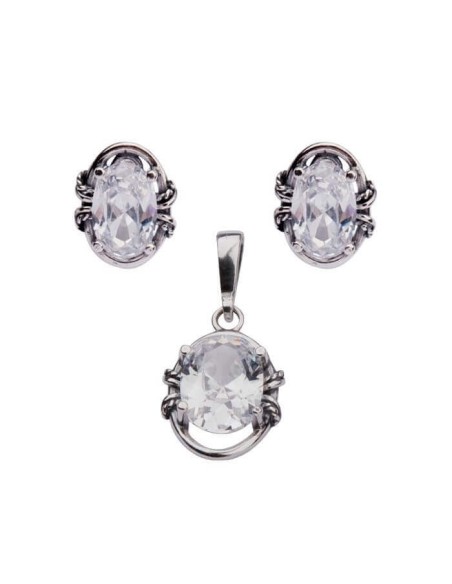 Pendant silver zirconia W 1577