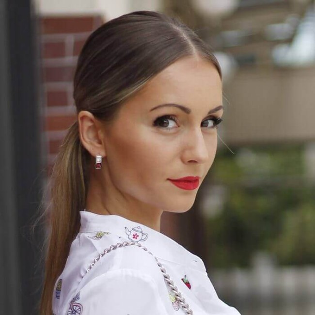 Komplet (kolczyki + wisiorek) srebrny cyrkonie KPL 2 673 POLSKA|Polcaratdesign.pl Biżuteria