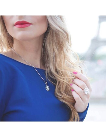 Silver bracelet with cubic zirconia L 995