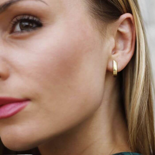 Gold-plated silver earrings K3 1151 Polcarat Design