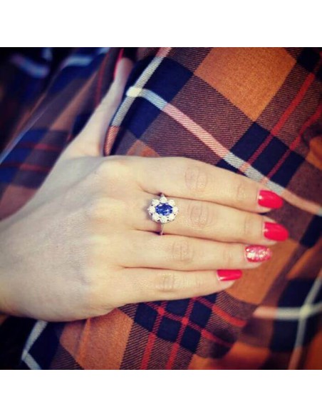 Set of silver zircons KPL 1627