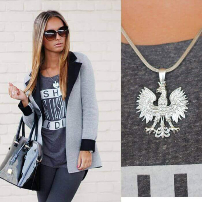 Silver pendant Eagle medium W2 1656