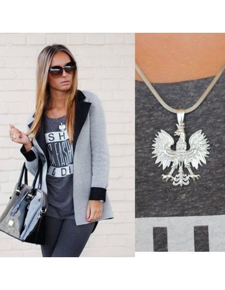 Silver pendant Eagle small W1 1656