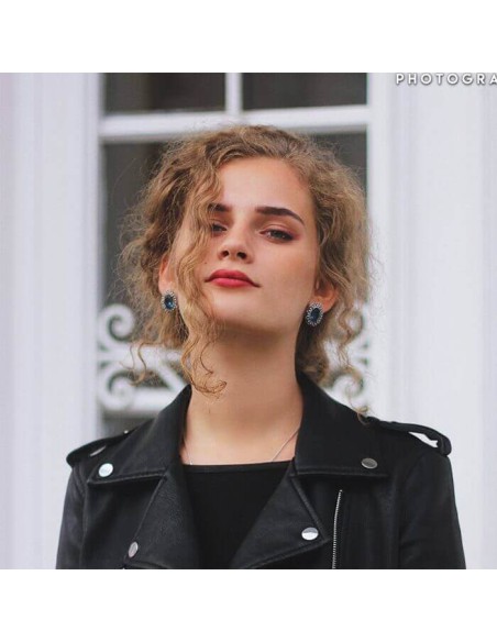 Silver earrings with Swarovski crystal K3 1727 Silver earrings with Swarovski crystal K3 1727