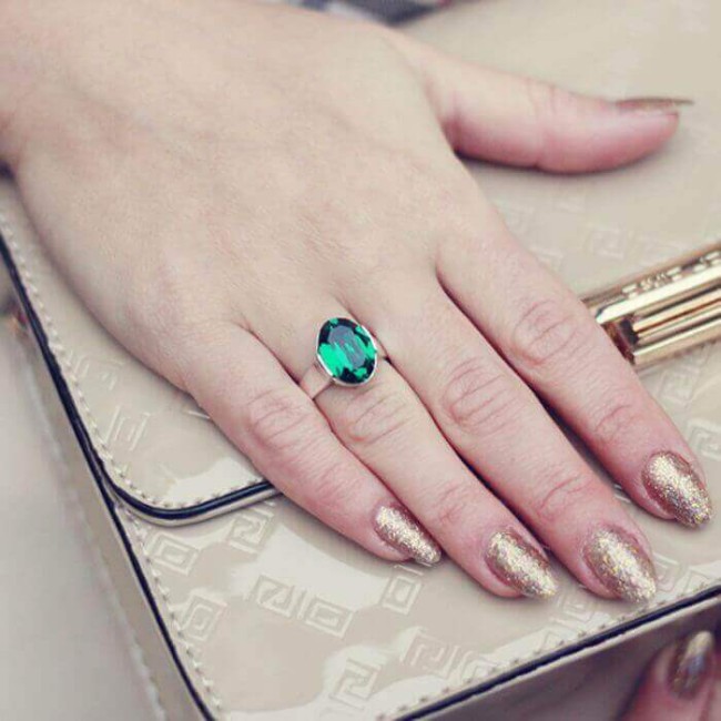 Silver ring with zirconia PK 1789