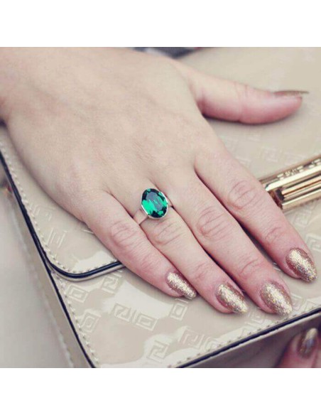 Silver ring with zirconia PK 1789