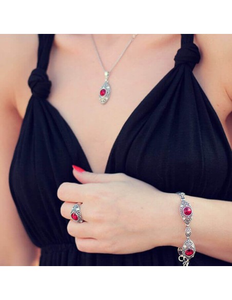 Srebrny oksydowany wisiorek Swarovski Crystal W 1828|Polcaratdesign.pl Biżuteria