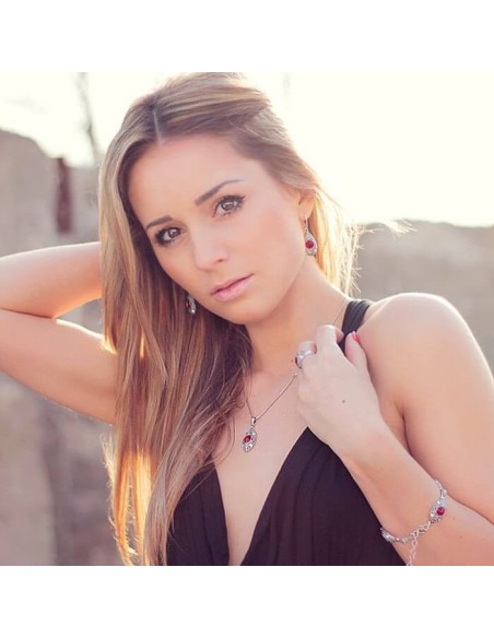 Kolczyki srebrne oksydowane Swarovski Crystal K3 1828|Polcaratdesign.pl Biżuteria