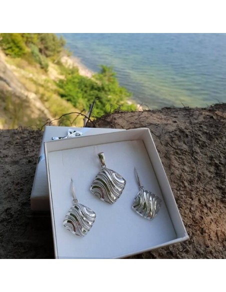 Silver rhodium-plated pendant W 1895 R