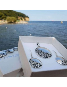 Silver oxidized earrings K 1953 2