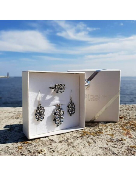 Silver oxidized ring PK 2026