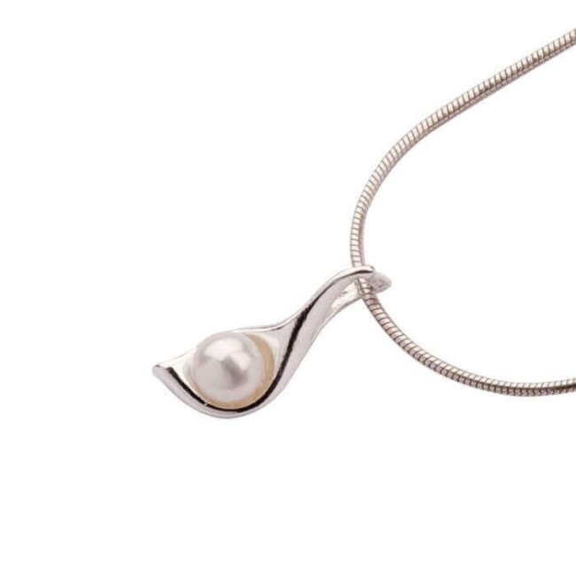 Silver set with pearls KPL 971 Pearl