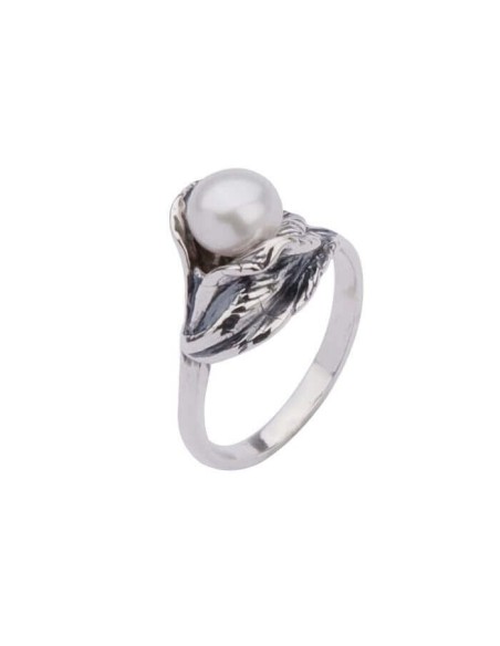 Silver ring with pearl PK 1557