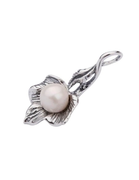 Silver pendant with pearl W 1557