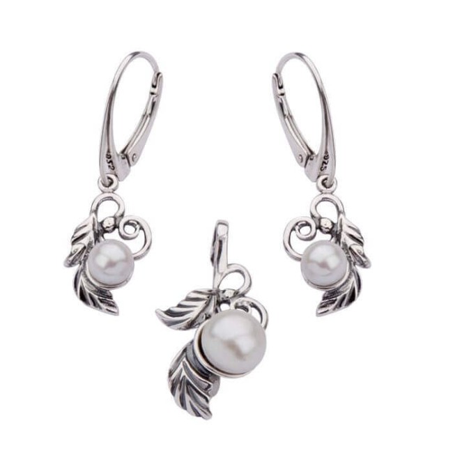 Pierścionek srebrny z perłą PK 1563|Polcaratdesign.pl Biżuteria