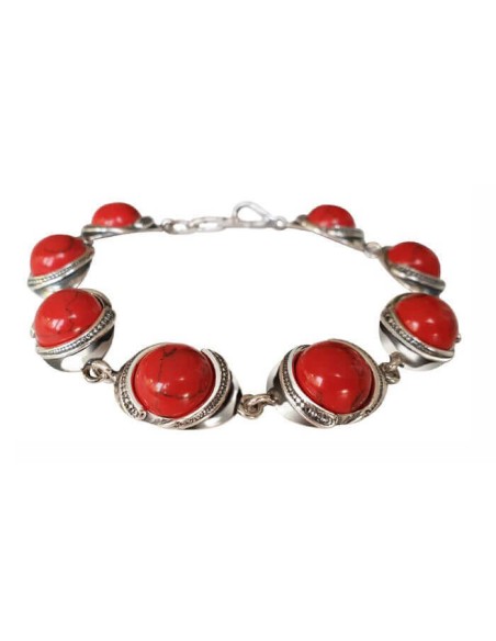 Bransoletka z koralem oksydowana srebro L 1805 koral|Polcaratdesign.pl Biżuteria Bransoletka z koralem oksydowana srebro L 1805 koral|Polcaratdesign.pl Biżuteria