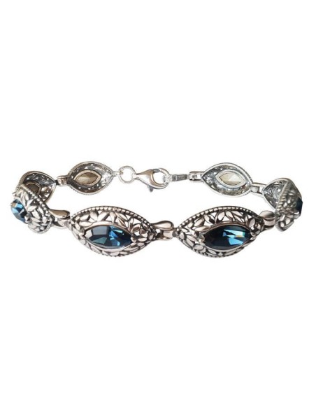Silver bracelet with Swarovski crystals L 1937