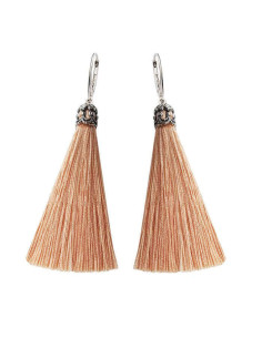 Silver earrings colored tails K 3000 2