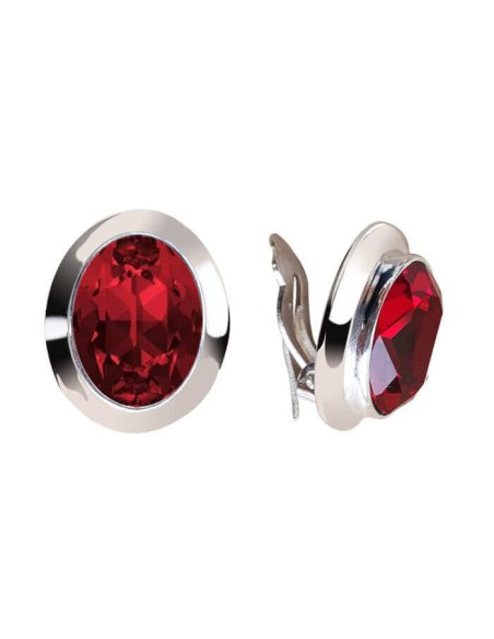Elegant Silver Clips Swarovski 1860