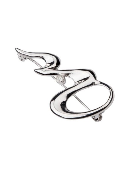 Broszka srebrna z cyrkonią B 01|Polcaratdesign.pl Biżuteria