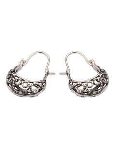 K 1093 Polcarat Design Silver Earrings